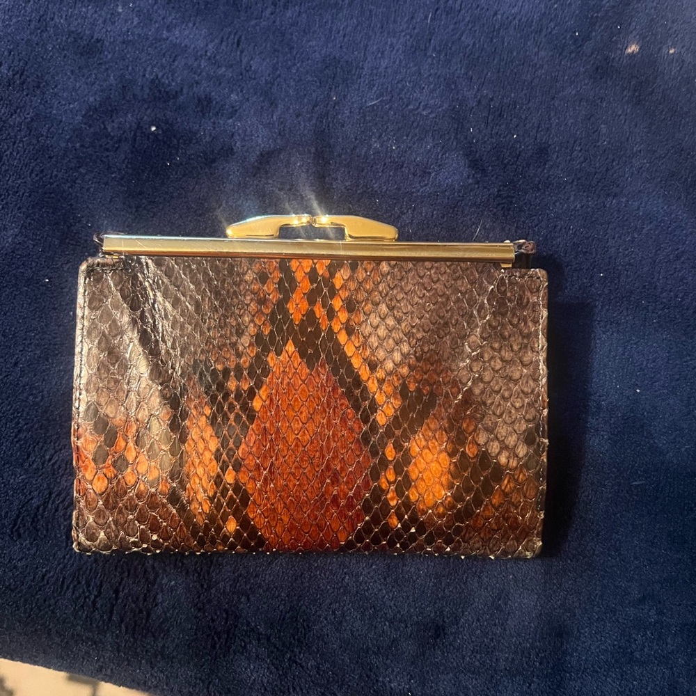 Vintage Bosca Original Python Clutch - image 4